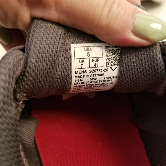 Saucony Odysseus Gray Running Sneakers S20771-20 Size 8 - Picture 2 of 6